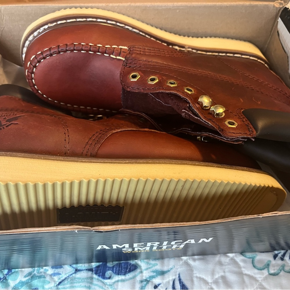 American smith Men’s Mocc toe boots